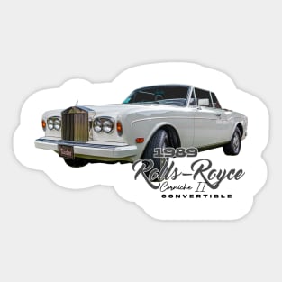 1989 Rolls Royce Corniche II Convertible Sticker